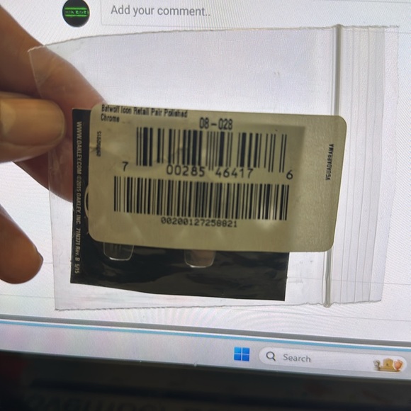 Oakley Men’s Batwolf Sunglasses Replacement Icons O’s Logo Pair - Picture 5 of 5